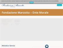 Tablet Screenshot of fondazionemarzotto.it